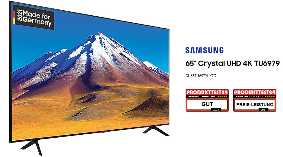Samsung GU65TU6979 im Test - Fernseher Praxistest aktuelle Produkttest24.com im 
