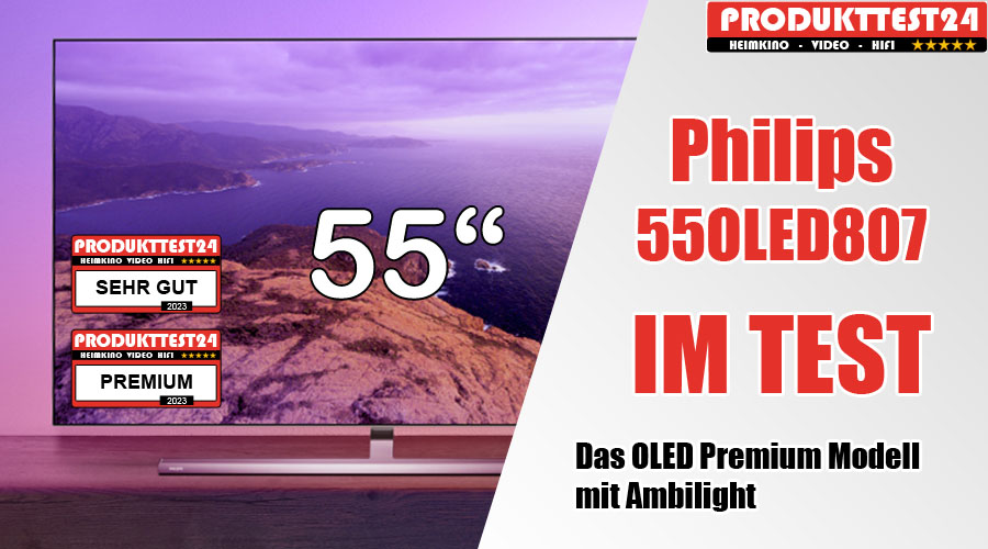 TV Philips 55OLED807/12 Ambilight Test Best Settings 