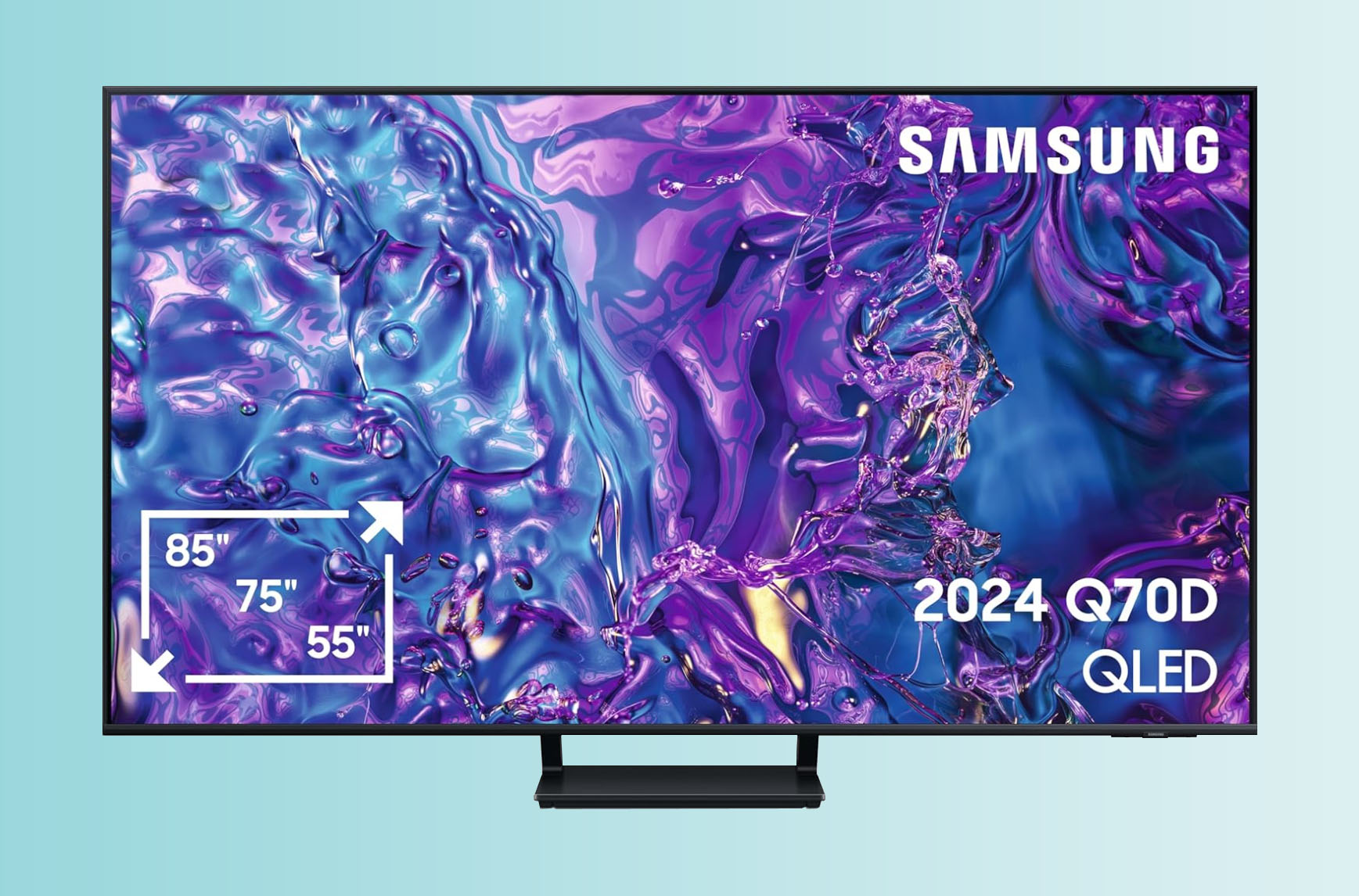 Der Samsung GQ65Q70D kommt mit einem 120 Hertz QLED Display und lückenloser Ausstattung daher.